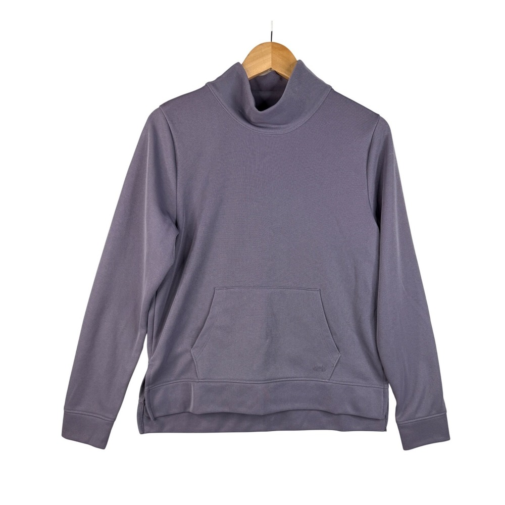 Under Armour Mock‎ Neck Long Sleeve Sweatshirt size Small Purple